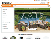 Tablet Screenshot of biglots.com